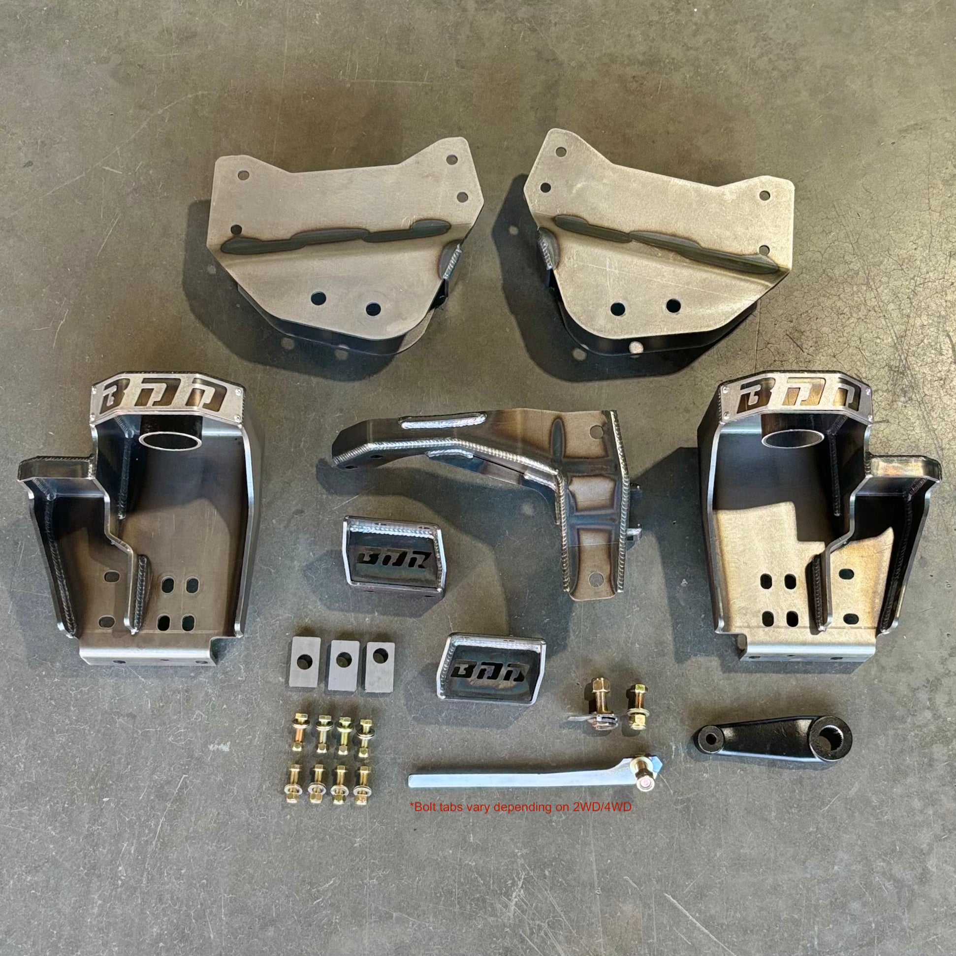1992-1997 Ford F250 Super Duty axle swap brackets